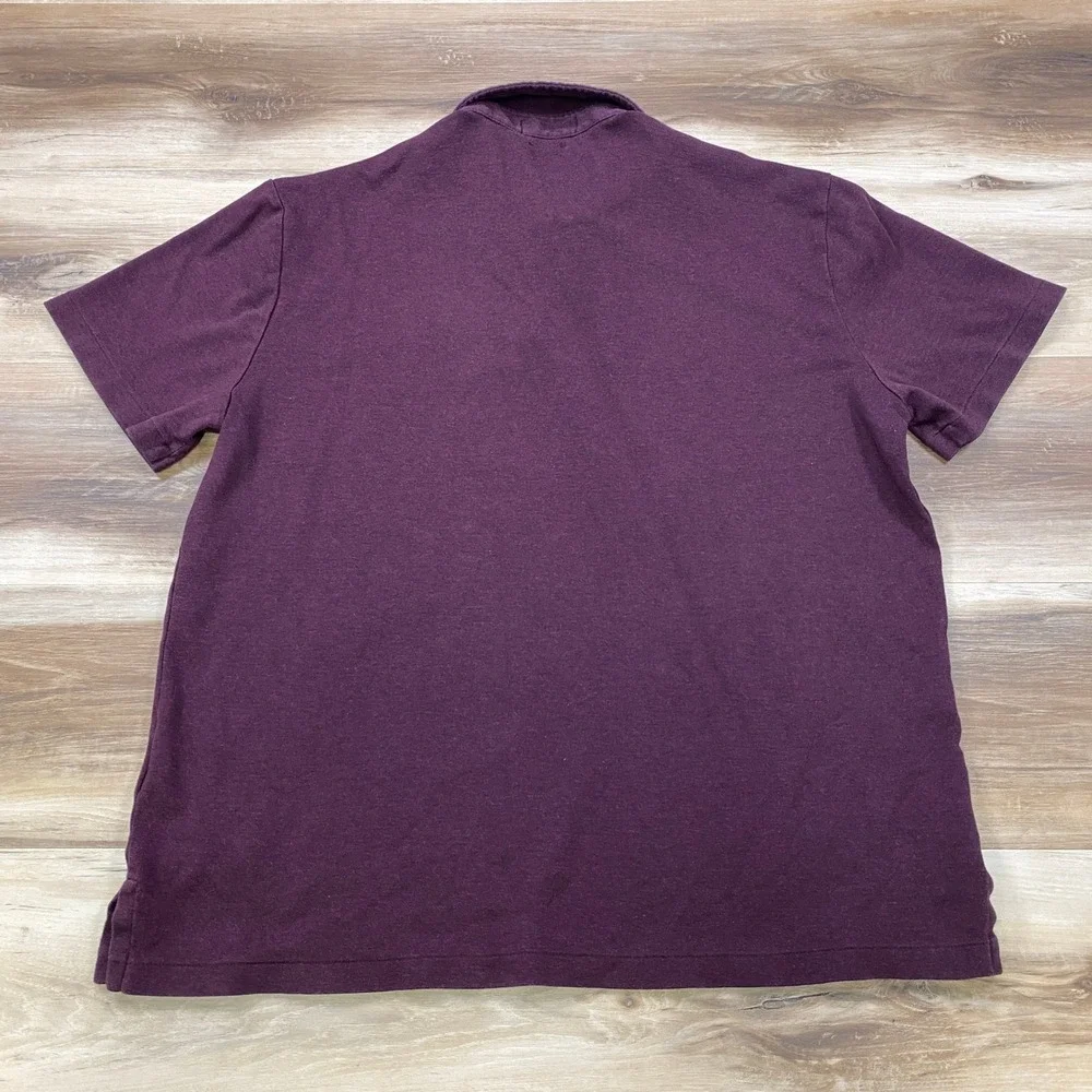 Polo Ralph Lauren Polo Men L Custom Slim Fit Cotton Classic Heritage Burgundy